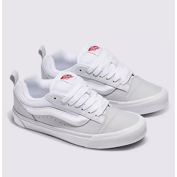 【VANS】Knu-Skool Gray True White ★送料・関税込★大人気★ New Vans Knu Skool Gray/True White Sneakers Low-Top Shoes